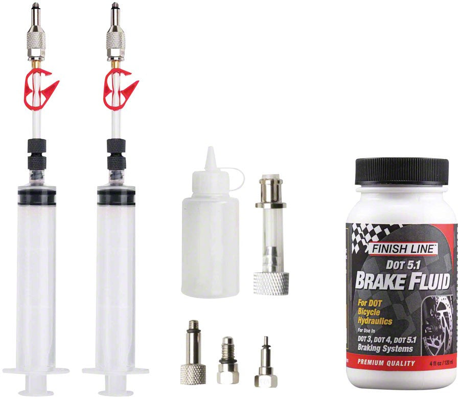 Jagwire Pro DOT Bleed Kit Includes Avid Formula Hayes Formula Hope Adaptors 1