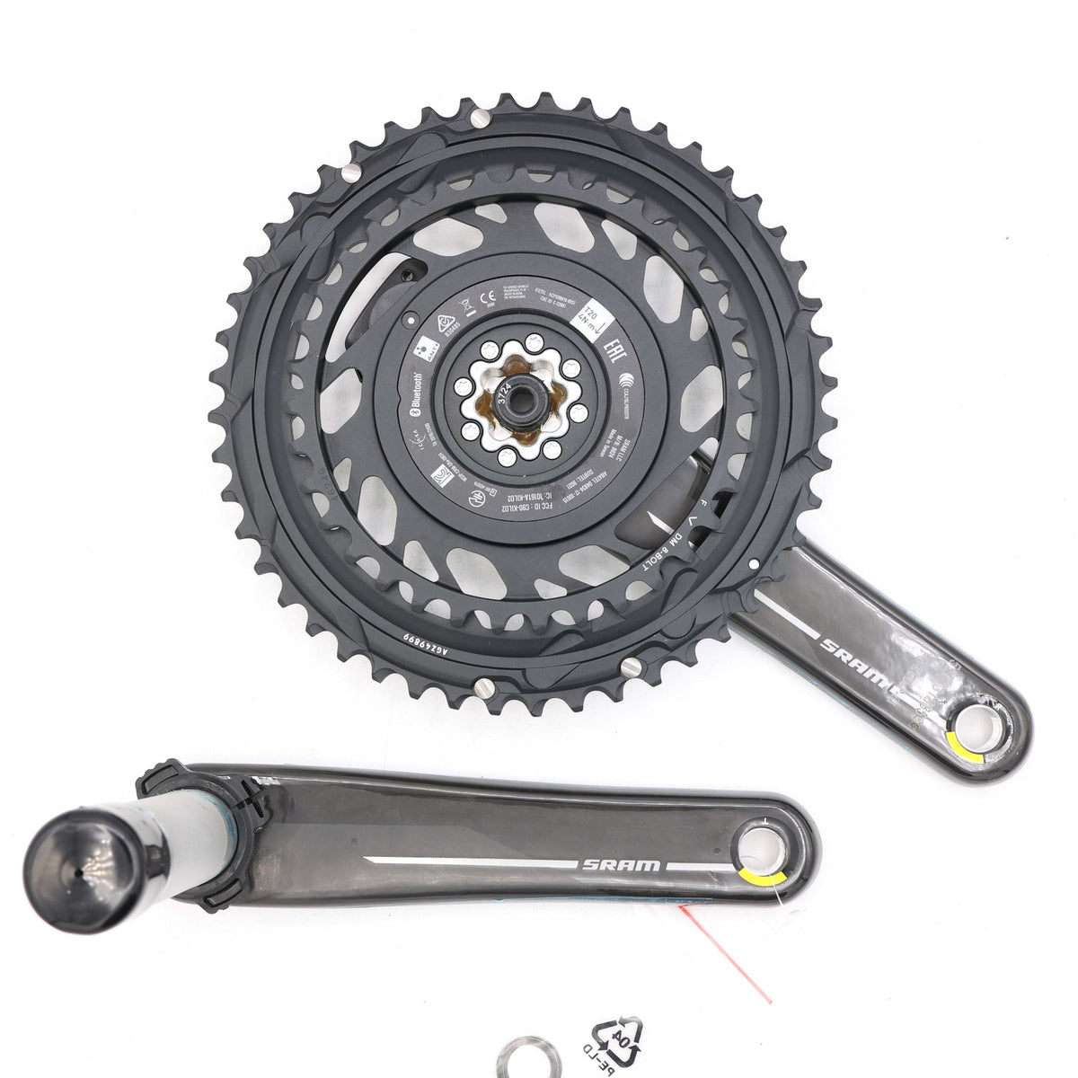 SRAM RED AXS E1 Quarq Power Meter Crankset 175mm 46/33T DUB 12-Speed Carbon 3