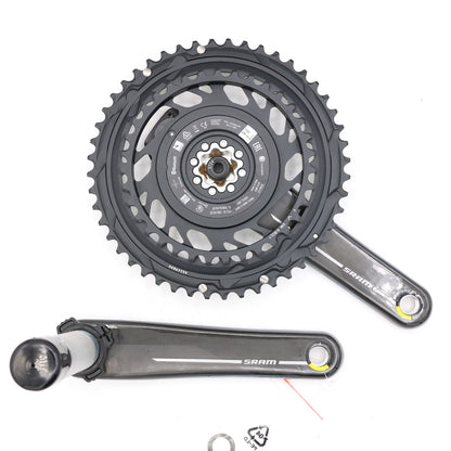 SRAM RED AXS E1 Quarq Power Meter Crankset 175mm 46/33T DUB 12-Speed Carbon 3