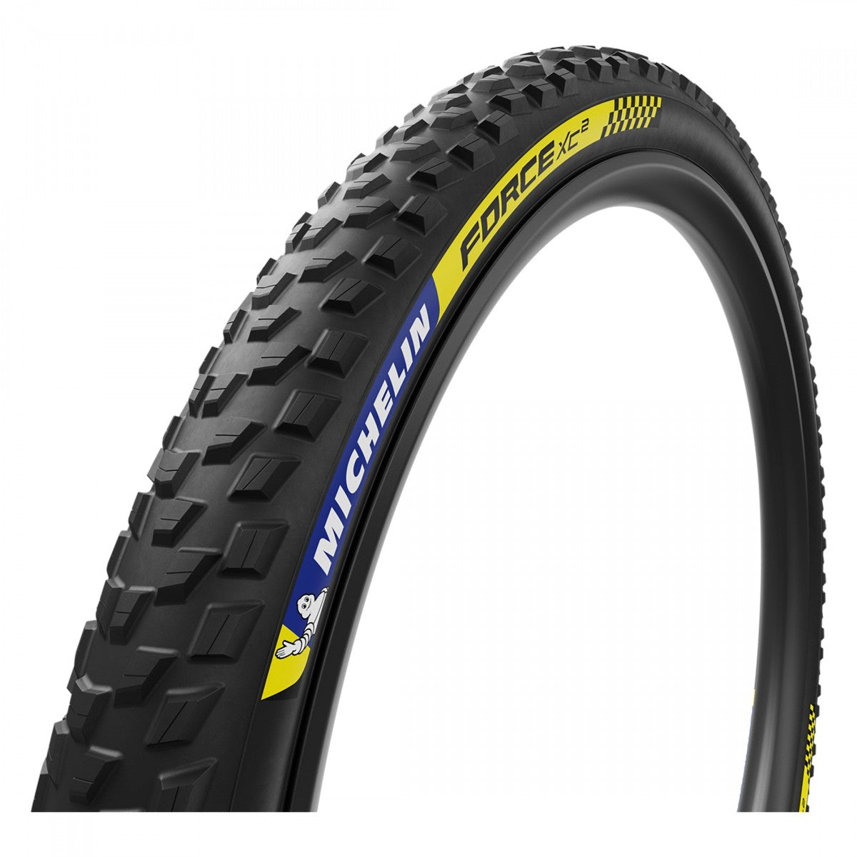 2x Michelin Force XC2 29x2.1 Tubeless TPI BK/BK MTB Tires GUMX CST E25 2