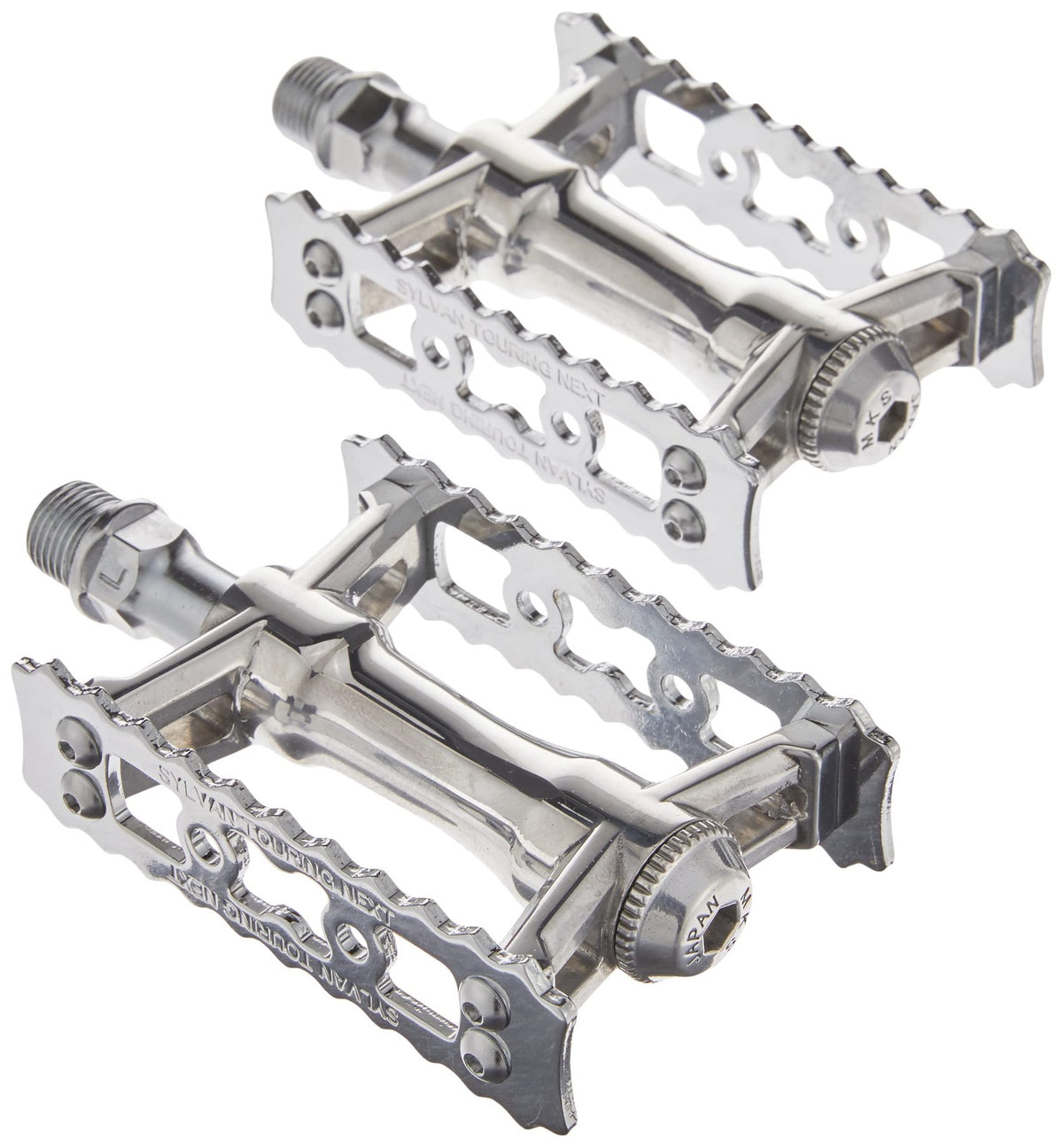 MKS Sylvan Touring Next Pedals, Silver, 9/16" 2
