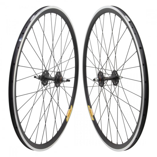 Wheel Master 700C Alloy Fixed/Freewheel Double Wall Velocity Deep-V Rim Set 1