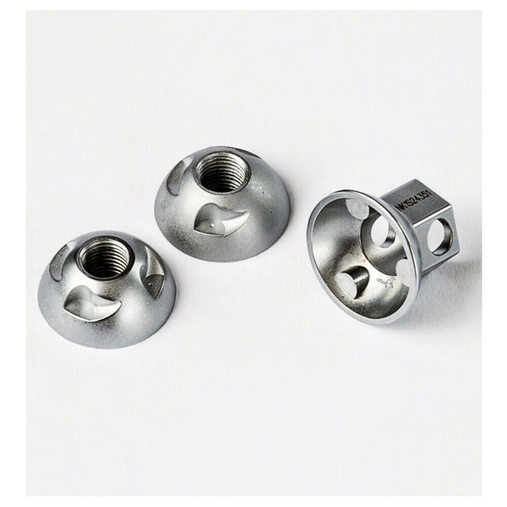 Pinhead Bicycle 9mm Front Wheel Bolt On Axle Lock Nuts & Coded Key Bike Security 2