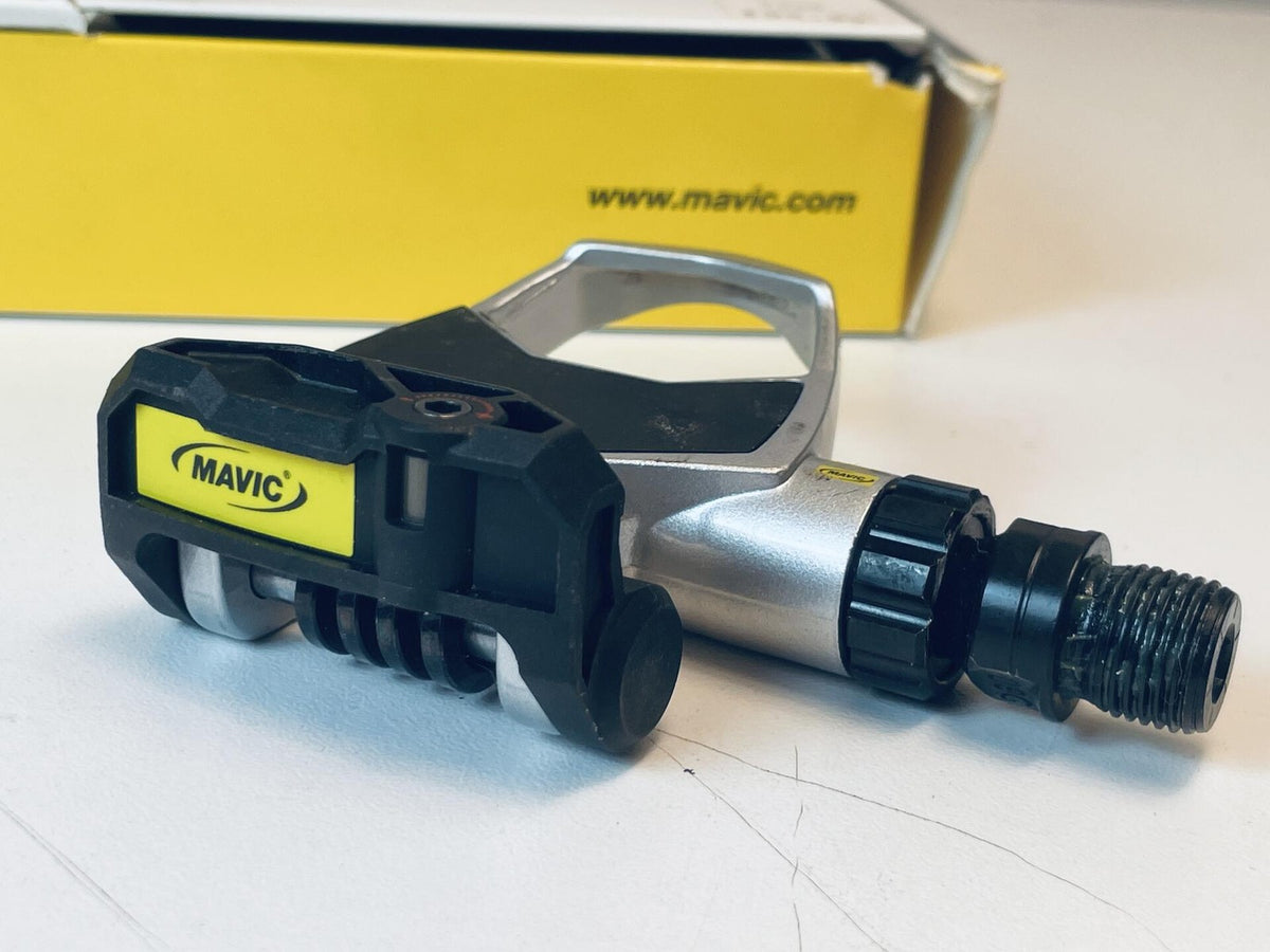 Vintage Mavic Sprint Clipless Pedals 9/16" Silver w/o Cleats Excellent Condition 5