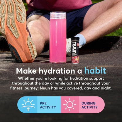 Nuun Energy Caffeine + B Vitamins, Electrolyte Hydration Tablets with Caffeine 4