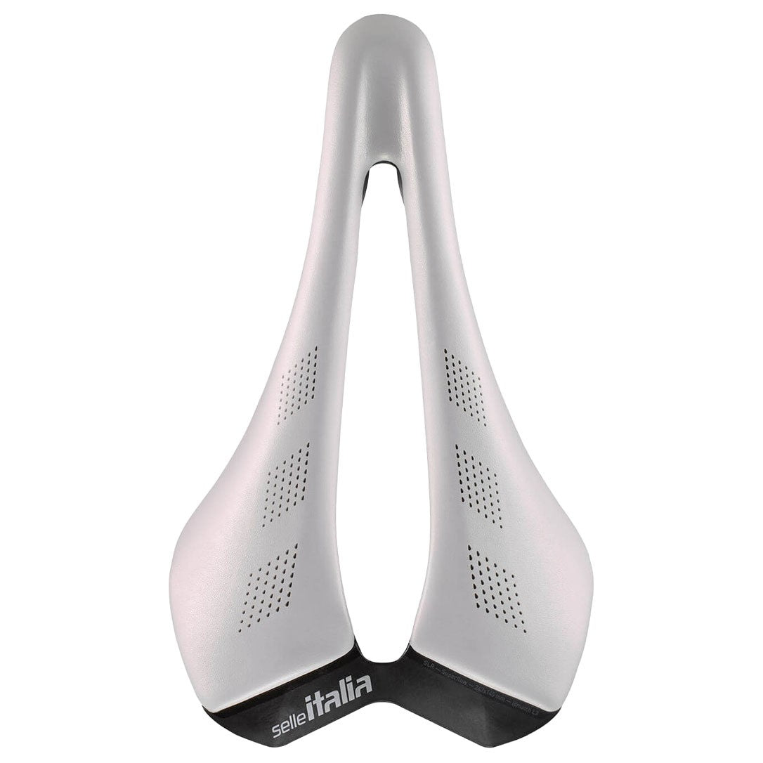 Selle Italia SLR Elite Opal L3 Steel Rails Cycling Saddle White 1