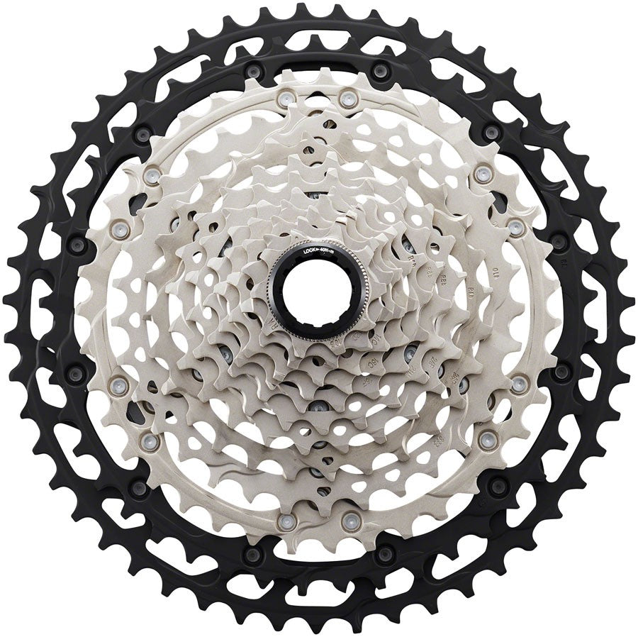 Shimano XT CS-M8100 Cassette - 12-Speed, 10-45t, Silver/Black, Micro Spline 1