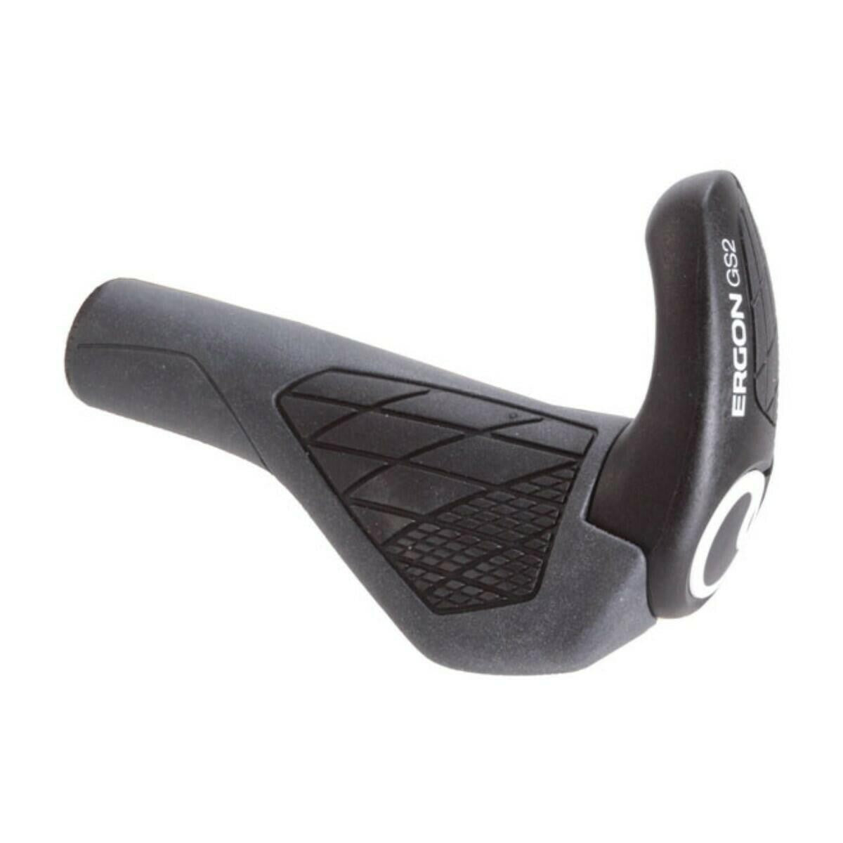 Ergon GS2-S Grips w/ Bar Ends - Small Black/Gray - Hybrid Comfort MTB Bike 2