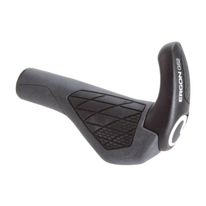 Ergon GS2-S Grips w/ Bar Ends - Small Black/Gray - Hybrid Comfort MTB Bike 2