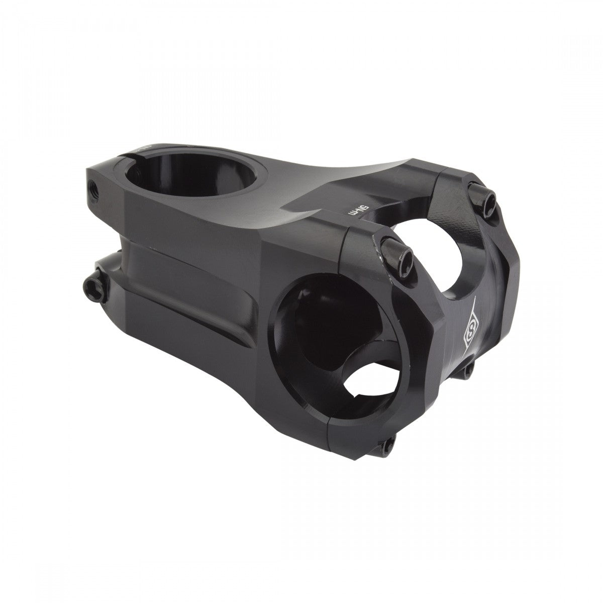 Origin8 Flux 31.8mm MTB Stem 55mm 0 Black 4-Bolt Front Loading Faceplate 1