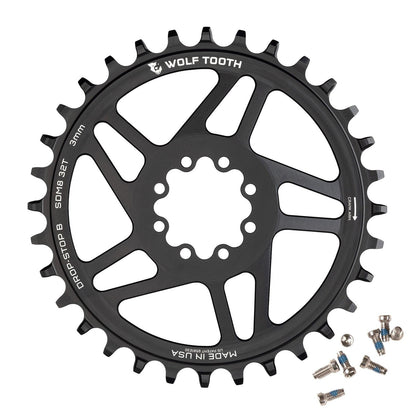 Wolf Tooth Direct Mount Chainring 28T Drop-Stop B for SRAM 8-Bolt Cranksets 3mm 1