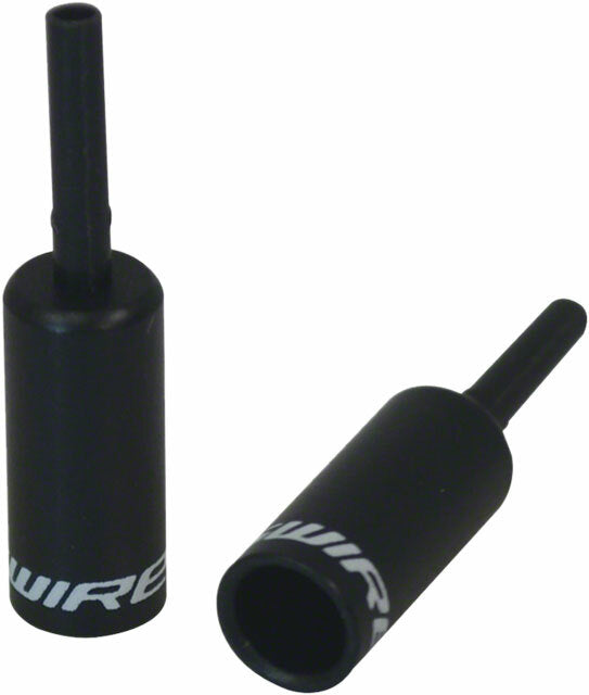 Jagwire 4mm Lined Alloy End Caps Bottle of 50 Black 1