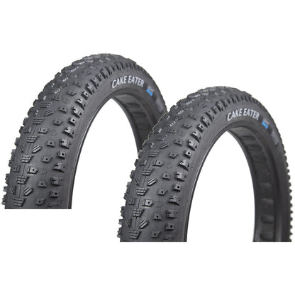 2x Terrene Cake Eater 27.5x4.5" Tubeless Light Folding Tires 120 TPI Black 1
