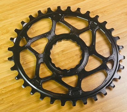 absoluteBLACK OVAL Direct Mount n/w Chainring Race Face Cinch 32t - Black 3