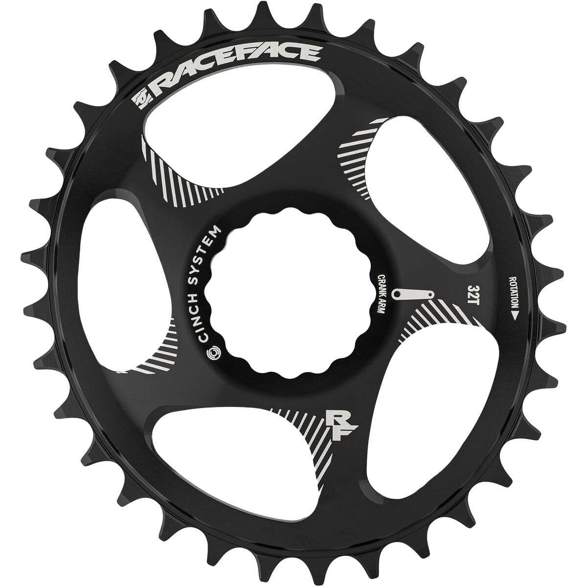 RaceFace Narrow Wide Oval Chainring: Direct Mount CINCH 30t Black 1