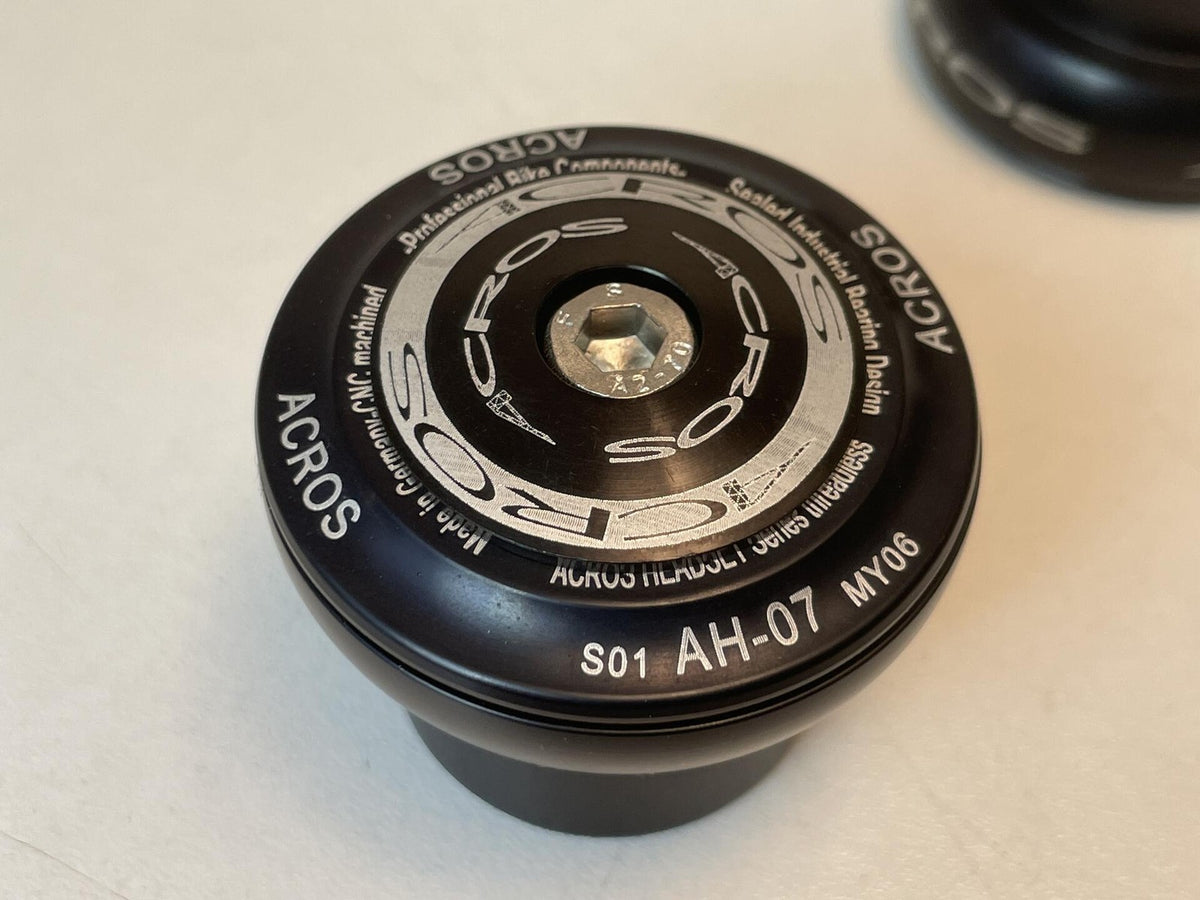 NOS ACROS AH-07 S01 Series Threadless 1-1/8" Headset Steel Bearings - Black 6