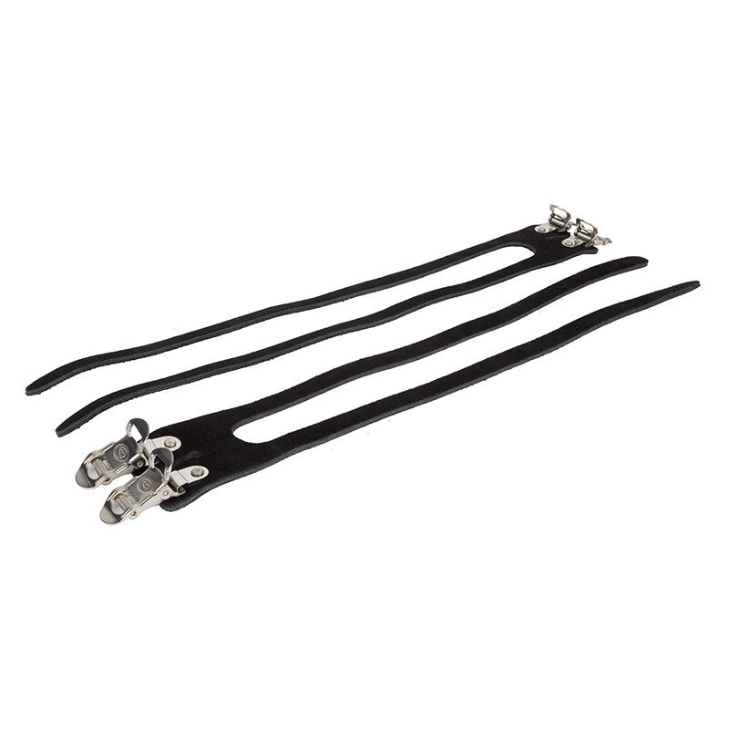 Exustar Track Double Leather Toe Straps Track Dbl Leather Bkf/e-pr107tk Pedals 1