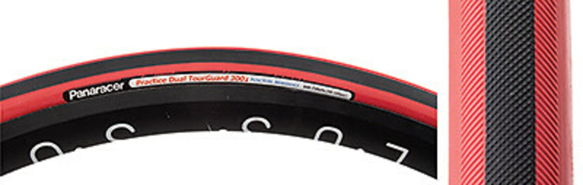 Panaracer Practice Tubular Tire Dual 700x22 Bk/rd 42mm Removable Valve 1