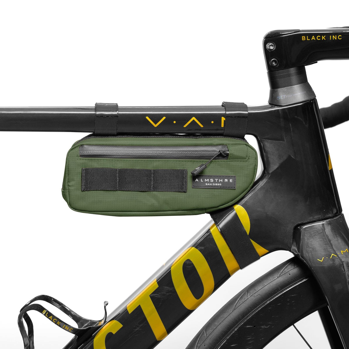 ALMSTHRE Compact Bike Frame Bag, Weather-Resistant, Hunter Green 1