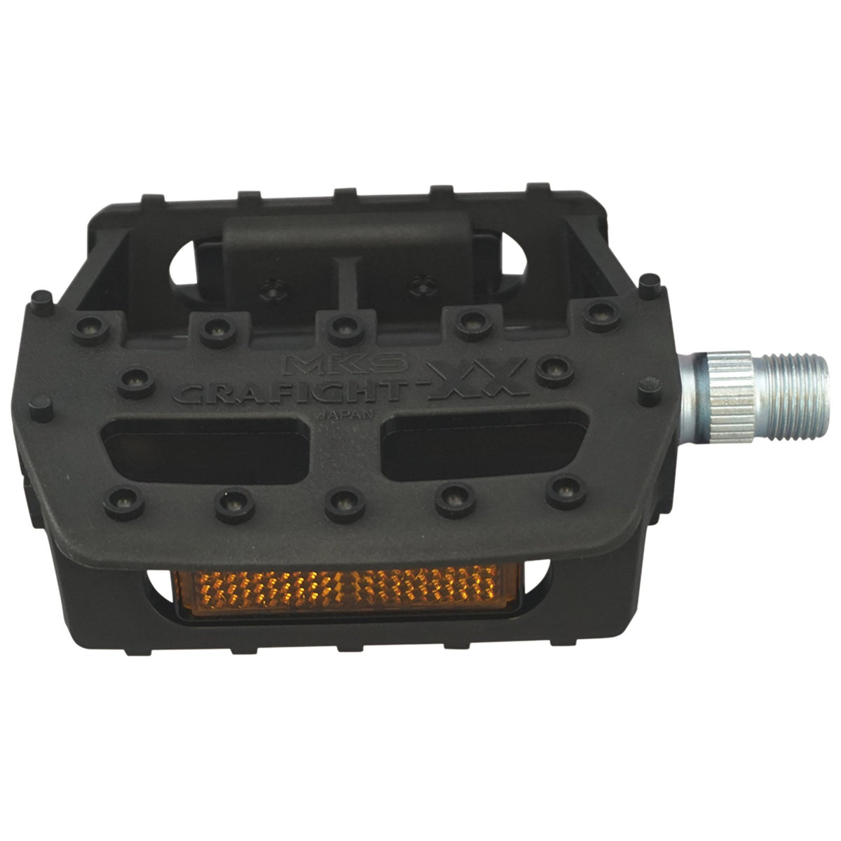 MKS Grafight-XX Platform Pedals, 1/2", Black 2