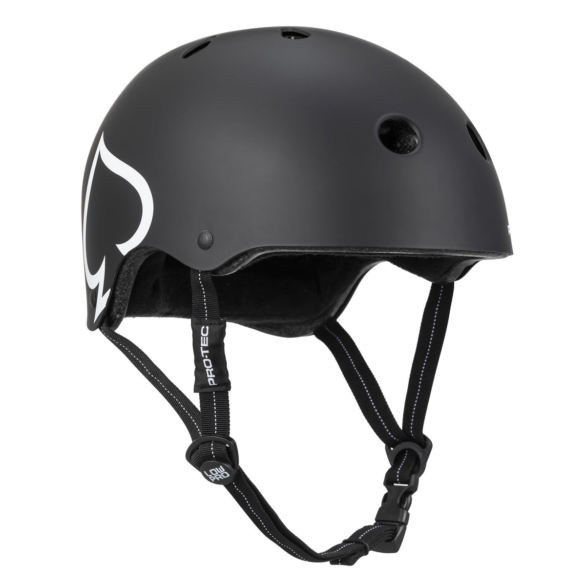 Pro-Tec Low Pro Certified Helmet - MATTE BLACK, L/XL (Large/X-Large) 1