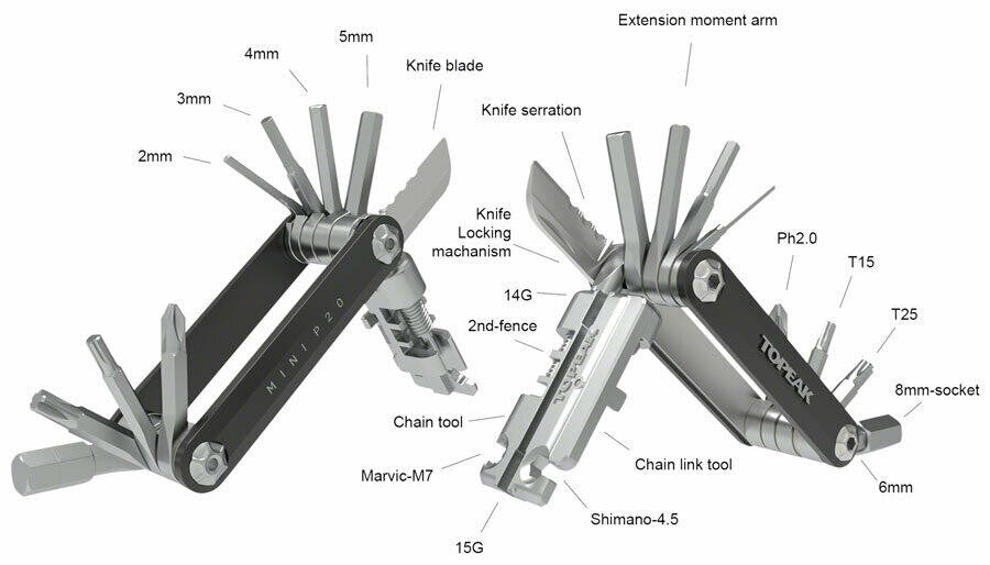 Topeak Mini P20 Multi-Tool 1