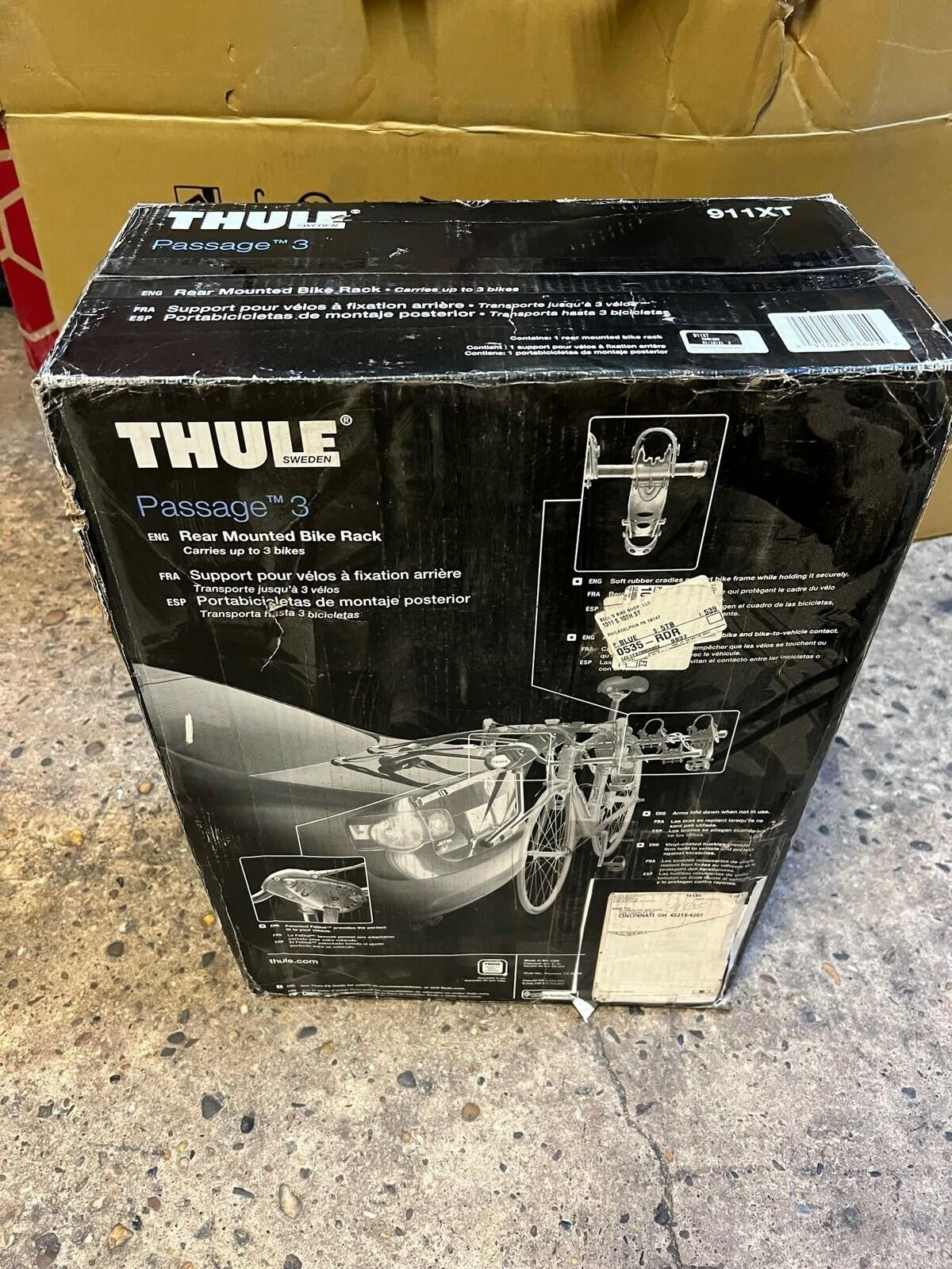 Thule 911XT Passage 3 Trunk Rack 3-Bike 6