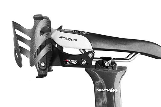 XLAB Turbo Wing Saddle Mounted Dual Water Bottle Carrier w/ Carbon Gorilla Cages 1
