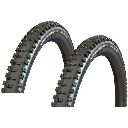 2x Maxxis Minion DHR II 27.5x2.5 Tubeless Ready Wire Bead Downhill Tires 1