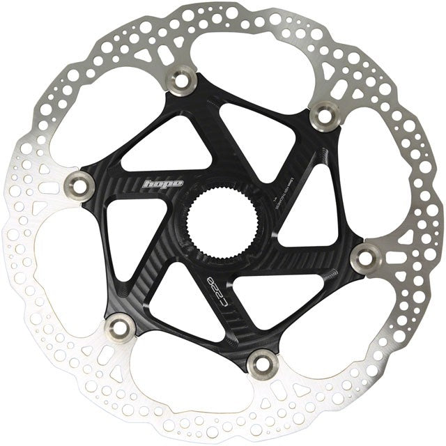 Hope MTB Floating Centre-Lock Disc Brake Rotor - 220mm, Center-Lock, Black 1