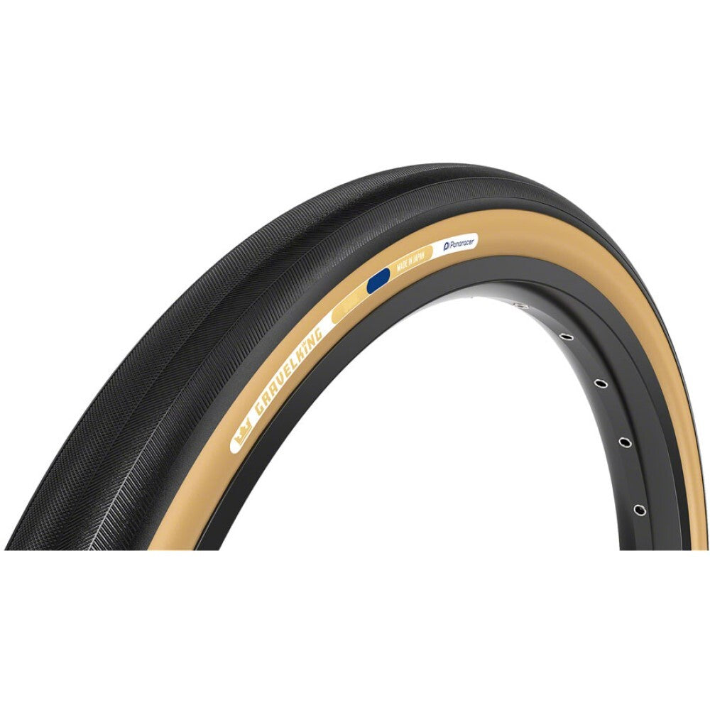 Panaracer Gravel King Slick Tire 700x26 Black/Brown Clincher Folding 1