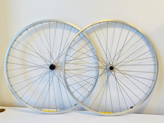 Velocity Glider 700c Road Clincher Wheelset 36h 8-10s 100/130 Wheelmaster Silver 1