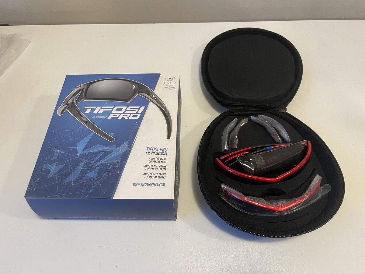 Tifosi Pro F.H. Kit Escalate Sunglasses - Metallic Red - Interchangeable Lenses 1
