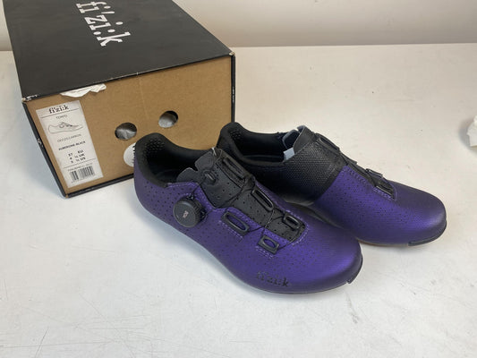 Unused Fizik Tempo Decos Carbon Clip In Shoes - Aubergine EU Size 37 1