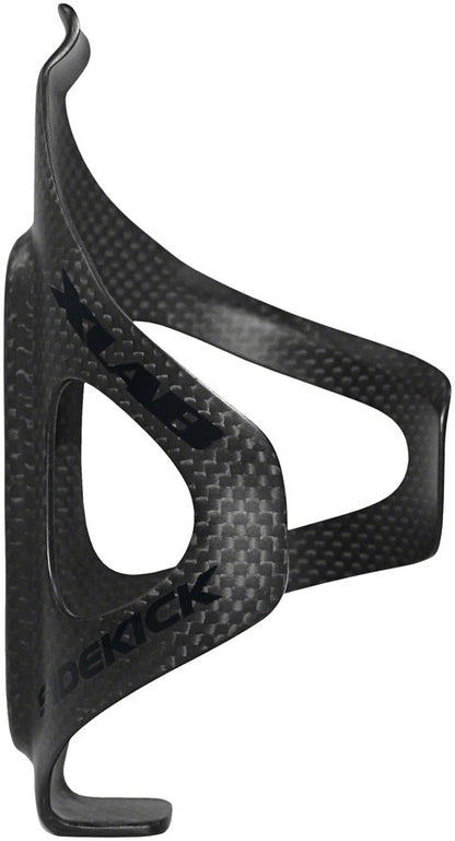 XLAB Sidekick Carbon Water Bottle Cage, Side Loading, Left Entry, Matte Black 3