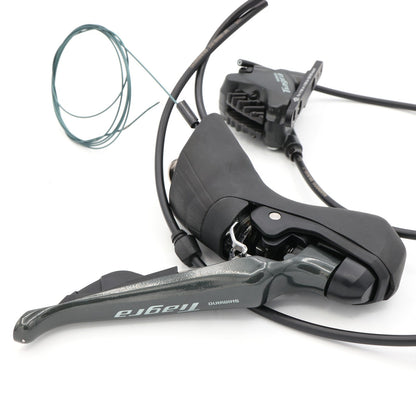 Shimano Tiagra ST-4720 Left 2x Hydraulic STI Lever BR-4770 Caliper 3