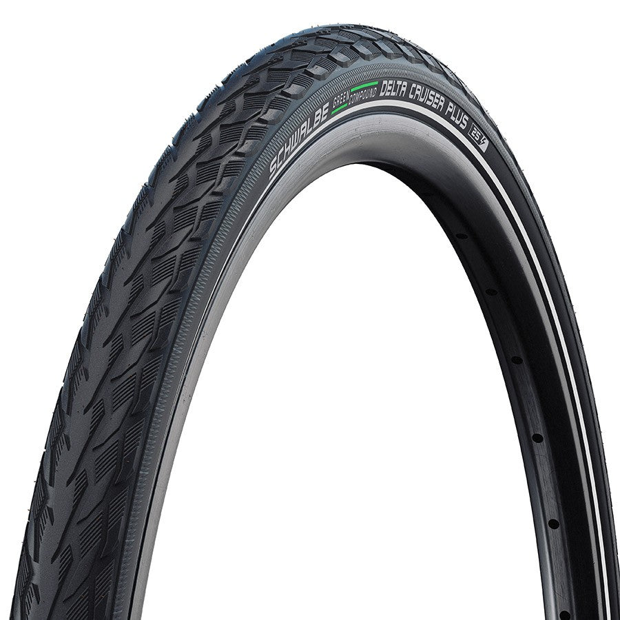 Schwalbe Delta Cruiser Plus 29'' Hybrid Bike Tire PunctureGuard, Reflex, Green 2