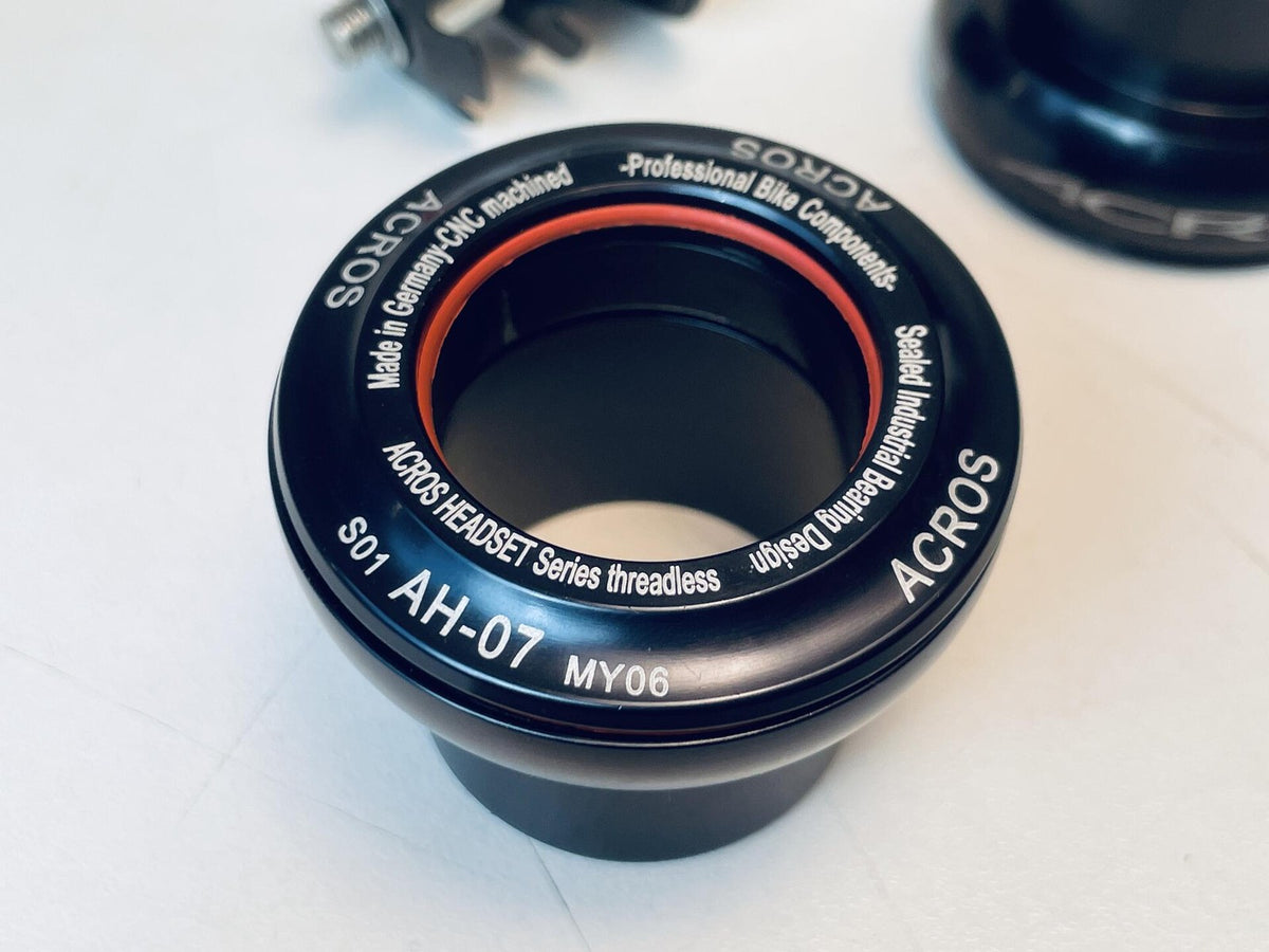 NOS ACROS AH-07 S01 Series Threadless 1-1/8" Headset Steel Bearings, Black 4