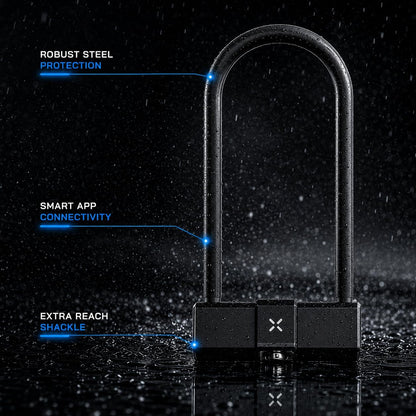 Black X Titan Smart Shackle Lock LS, Bicycle, Motorcycle, Scooter or Bike Lock 6