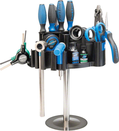 Park Tool TK-4T Tool Kaddie with Bench Mount Rotating Shop Tool Organizer 3