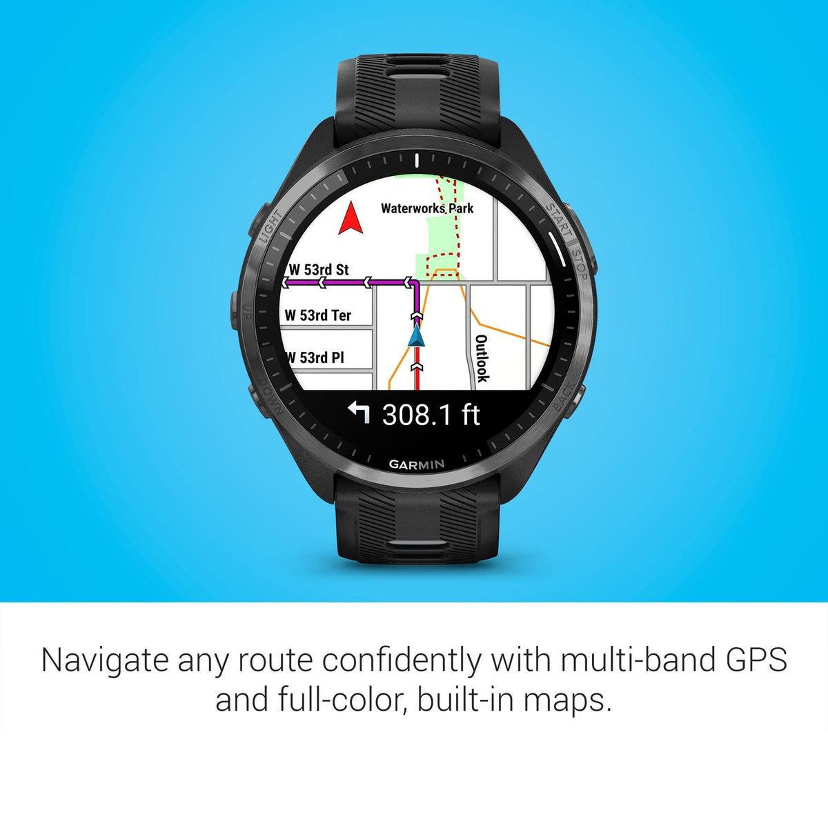 Garmin Forerunner 965 Running Smartwatch AMOLED Black/Powder Gray 010-02809-00 5