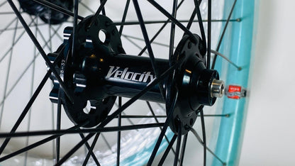 Velocity BLUNT 650b Single Speed MTB Disc Wheelset 32h 100/135 - Celeste 5