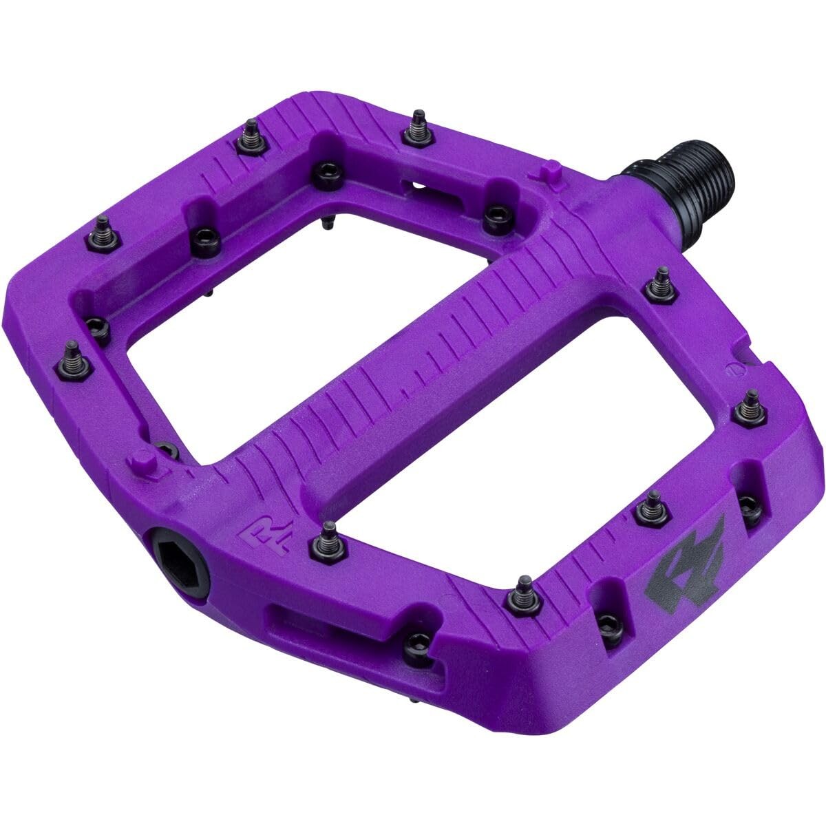 Raceface Chester Large Platform Pedals Cr-Mo Spindle 9/16" Purple Pair 2