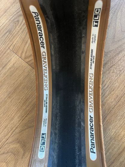 Panaracer GravelKing Slick Tire 27.5 x 1.90 (650B x 48mm) Folding Bead Brown 2