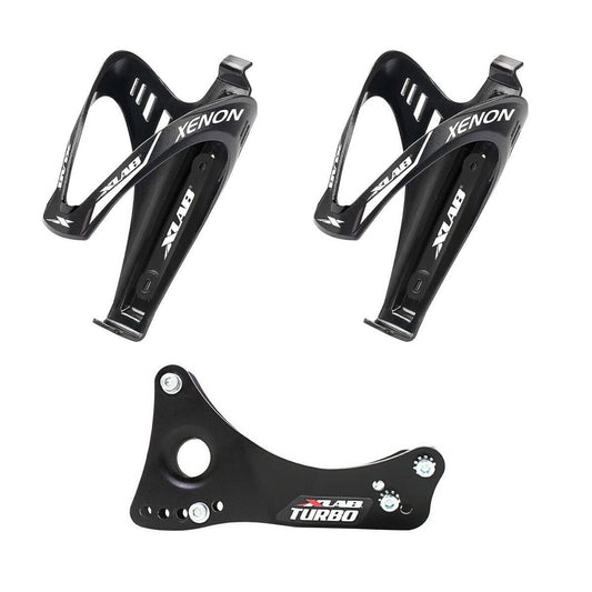 XLAB Turbo Wing Saddle Mounted Dual Water Bottle Carrier System w/ Xenon Cages 1