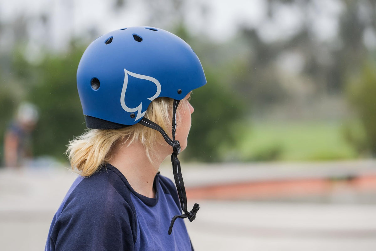 PRO-TEC LOW PRO CERTIFIED HELMET MATTE BLUE SM/MD (Small/Medium) 7