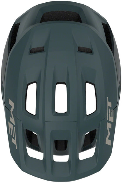 MET Terrae Mips Mountain Helmet Stone Blue Matte Small with Visor 4