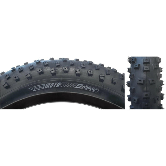 Vee Tire Snowball Fat Bike Tire 20x4.0 Wire 26 TPI Override E-Bike 50 Black 1