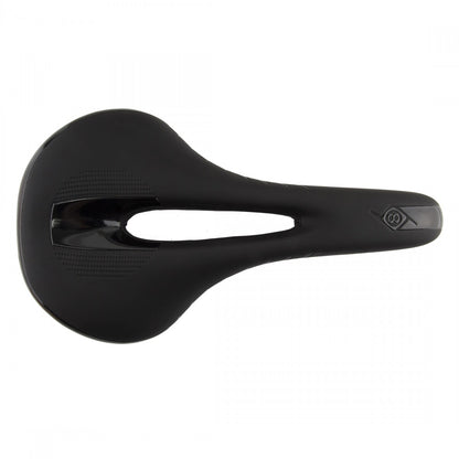 Origin-8 Quantum Flo Unisex Saddle Black w/ Comfort Cut-Out & CrMo Rails 3