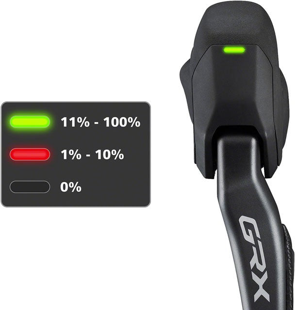 Shimano GRX ST-RX825 Di2 Shift/Brake Lever - Left, 2x, Black 6